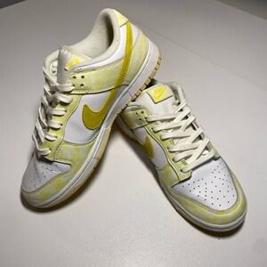 Nike White and Yellow Athletic Shoes
